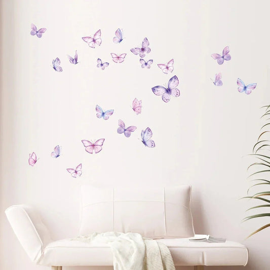 Décoration Murale - ButterfliesSticker™ - Violet - Shop Paraiso Bébe