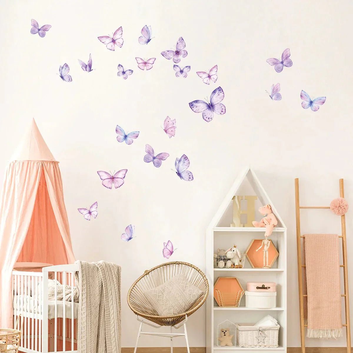 Décoration Murale - ButterfliesSticker™ - Violet - Shop Paraiso Bébe