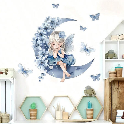 Décoration Murale - PrincesseSticker™ - Lune Bleue - Shop Paraiso Bébe