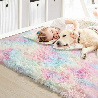 Tapis en Fourrure - HairyRugs™ - Arc - en - ciel - Shop Paraiso Bébe